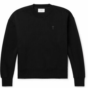 Ami Black Crewneck Sweater